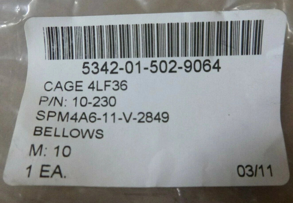 Konrad Marine 10-230 Protective Bellows , 5342-01-502-9064 | Industrial MRO Replacement Parts, Manufacturing Machine Parts & Components, Heavy Equipment Parts Supplier