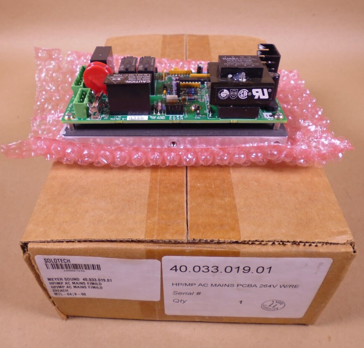 Meyer Sound 40.033.019.01 Mains PCBA For HP, MP, MPW, and LYON Amplifiers | Electrical MRO Replacement Parts &amp; Components and Commercial Electrical Supplies Company