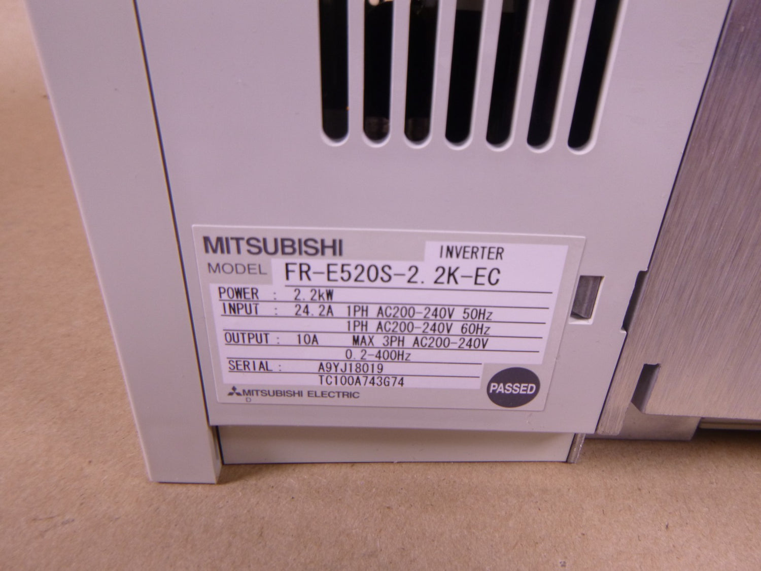 FR-E520S-2.2K-EC Mitsubishi Inverter , 2.2kW, 1PH, 200-240VAC *US Seller* | Electrical MRO Replacement Parts &amp; Components and Commercial Electrical Supplies Company