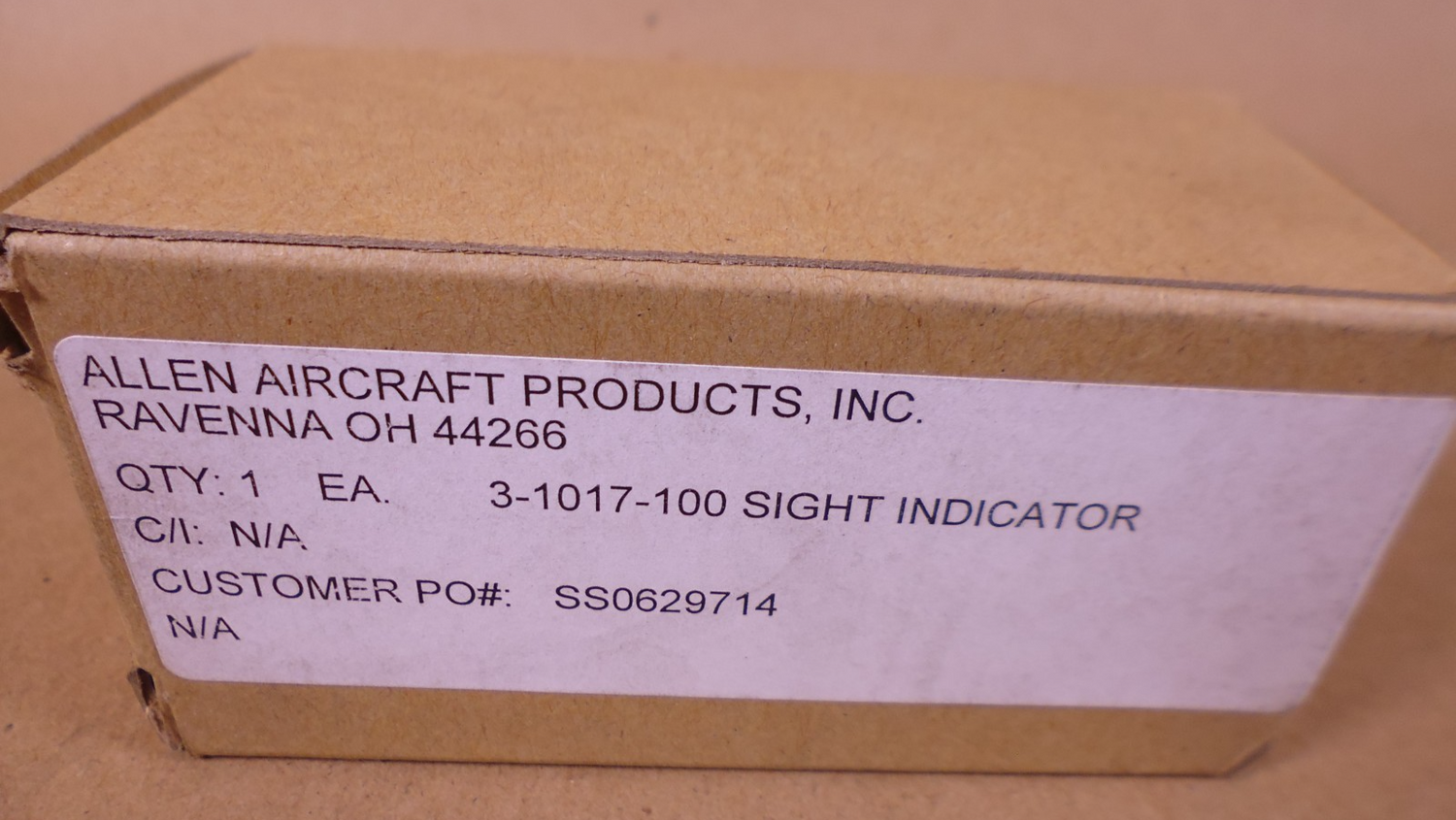 Allen Dyna-Air 3-1017-100 Sight Indicator , 6680-01-553-2025 | Industrial MRO Replacement Parts, Manufacturing Machine Parts &amp; Components, Heavy Equipment Parts Supplier