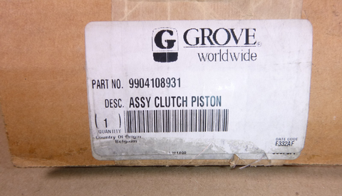 Genuine OEM Grove Crane Clutch Piston Assembly 9904108931 | Industrial Tractor Parts Supplier and Surplus Tractor Parts & Accessories
