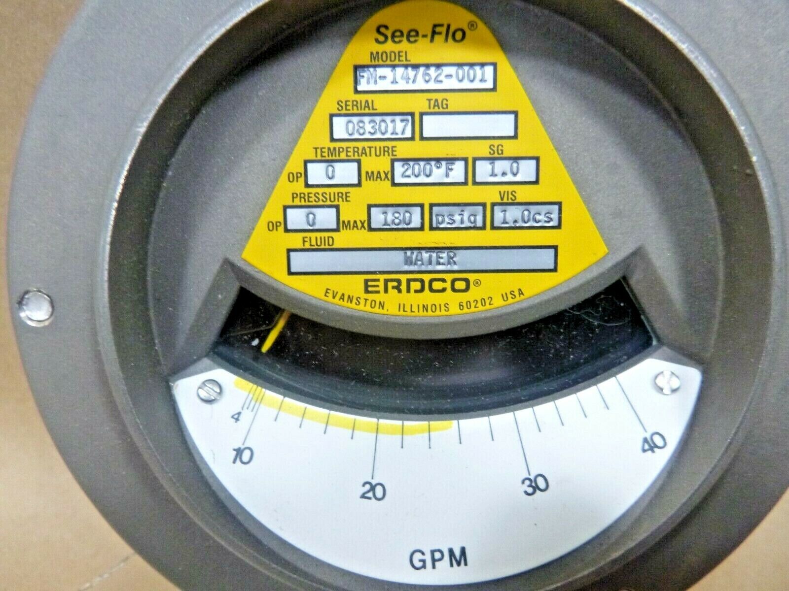 Erdco USA 1-1/2" Npt Stainless Steel Industrial Grade Liquid Flow Meter 5-40 Gpm | Industrial MRO Replacement Parts, Manufacturing Machine Parts &amp; Components, Heavy Equipment Parts Supplier