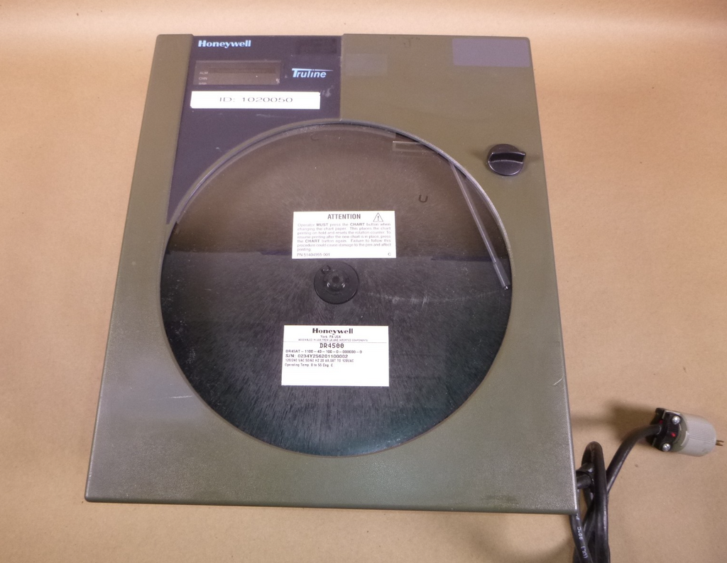Honeywell DR45AT-1100-40-100-0-000000-0 Truline 12" Circular Chart Recorder | Industrial MRO Replacement Parts, Manufacturing Machine Parts & Components, Heavy Equipment Parts Supplier