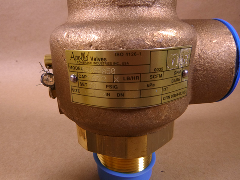 Apollo 19KGFA50 Safety Relief Valve, 1-1/4 MNPT x 1-1/2 FNPT 1672 lb/hr | Industrial MRO Replacement Parts, Manufacturing Machine Parts & Components, Heavy Equipment Parts Supplier