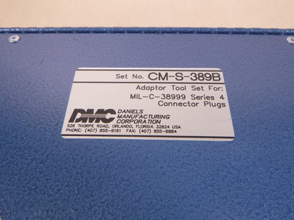 DMC Daniels CM-S-389B Adaptor Tool Set MIL-C-3899 Ser 4 Plugs , 10-Piece Set