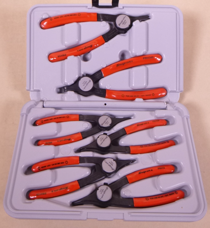 Snap on Tools 6 Piece Convertible Retainer Ring Pliers Set With Case PRH406