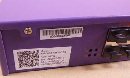USED Extreme Networks ExtremeSwitching Summit X440-G2 X440-G2-48t-10GE4 (16534) | Electrical MRO Replacement Parts &amp; Components and Commercial Electrical Supplies Company
