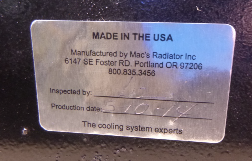 MEP-804A 15KW Generator 88-22167 Engine Coolant Radiator , 2930-01-368-1071 | Genuine MEP Generator Replacement Parts and Military Surplus Generator Parts