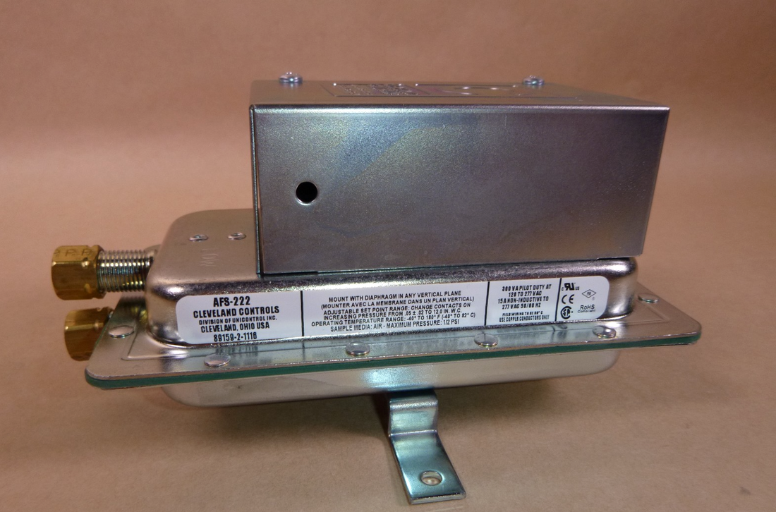 AFS-222 Cleveland Controls Air Sensing Switch 0.05 to 12.0"WC SPDT 15A 120/277V