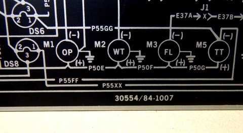 USGI 60KW 400 Hz. DOD Generator Set Trouble Shooting Aluminum Nameplates (1 Set)