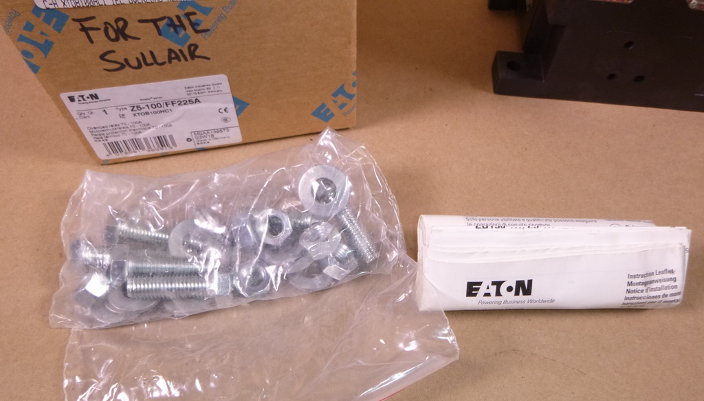 Z5-250/FF225A Eaton Overload Relay 200 - 250 Amp, 1 N/O, 1 N/C, 139573 | Electrical MRO Replacement Parts & Components and Commercial Electrical Supplies Company