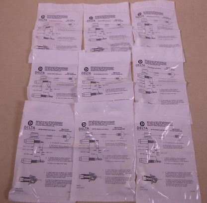 (Lot Of 9) M39012/27-0010 Delta 1210017A00E-000 TNC Jack RF Connector