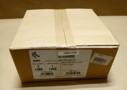 Zebra 10021726 Z-Select 4000D Direct Thermal Label 2" X CONTINIOUS (6 Count Box) | Industrial MRO Replacement Parts, Manufacturing Machine Parts &amp; Components, Heavy Equipment Parts Supplier