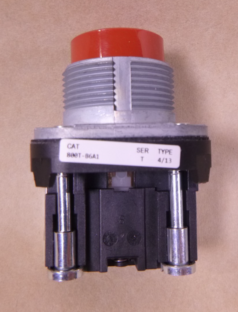 ALLEN BRADLEY 800T-B6A1 Pushbutton Extended Head Red 800T 30mm , Ser T | Electrical MRO Replacement Parts &amp; Components and Commercial Electrical Supplies Company