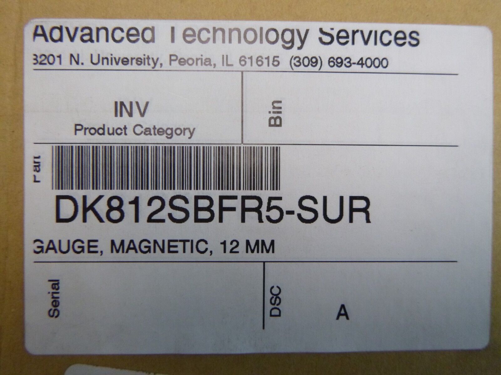 Magnescale DK812SBFR5 12mm Straight Digital Probe w/flange mount | Electrical MRO Replacement Parts &amp; Components and Commercial Electrical Supplies Company