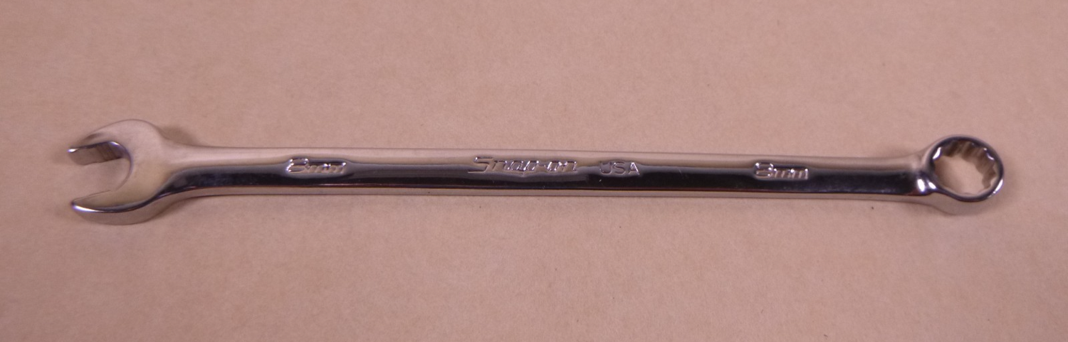 ⁠Snap-On SOEXM8 8mm 12-Point Metric Flank Drive Plus Combination Wrench USA⁠