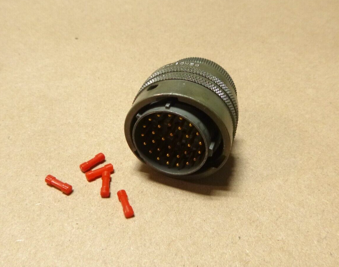 MS3116E18-32P Circular Connector, Straight Plug, 32 Contacts, Solder Pin 18-32 | Electrical MRO Replacement Parts &amp; Components and Commercial Electrical Supplies Company