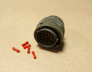 MS3116E18-32P Circular Connector, Straight Plug, 32 Contacts, Solder Pin 18-32