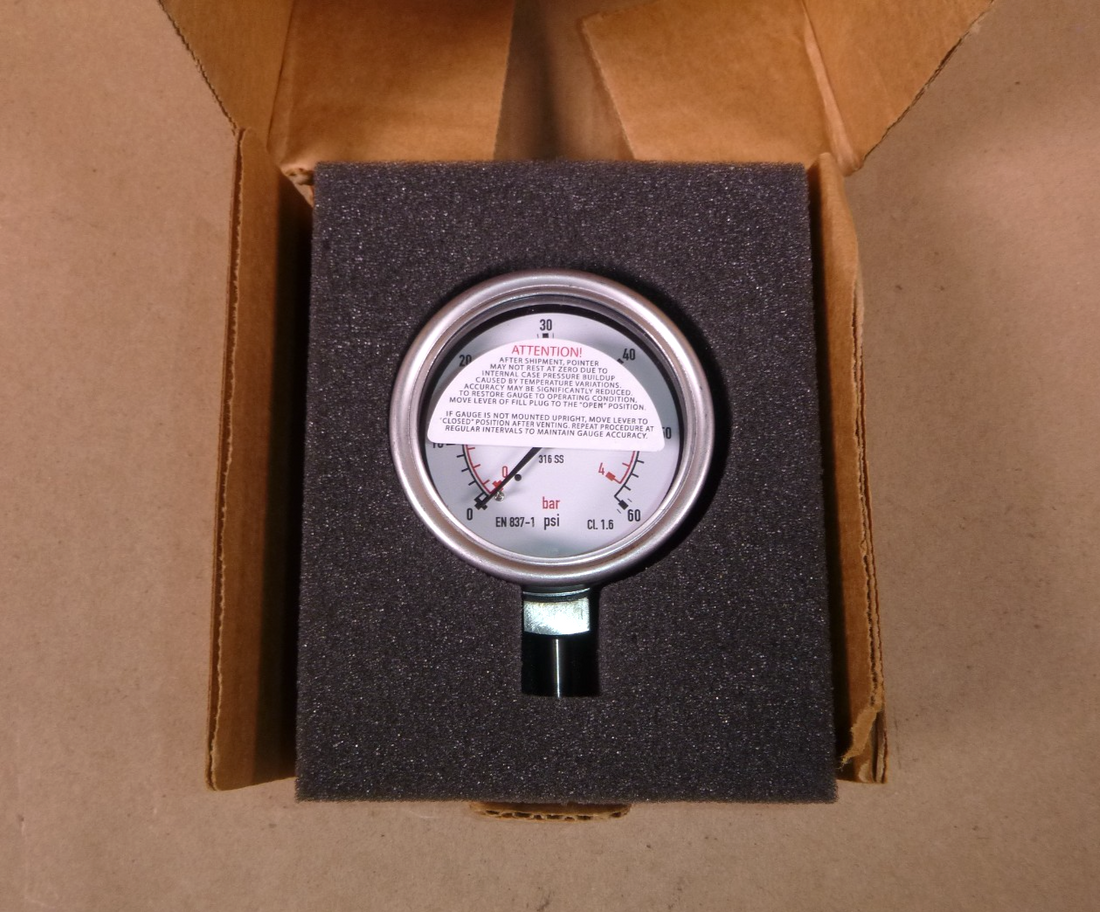 PGI-63B-PG60-LAQX-J Swagelok SS Pressure Gauge 0-60psi 2.5" Dial 1/4" Connection | Industrial MRO Replacement Parts, Manufacturing Machine Parts &amp; Components, Heavy Equipment Parts Supplier