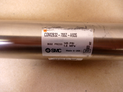 CDM2C32-700Z-A93S SMC Pneumatic Cylinder 700mm Stroke 32mm Bore (Without Clevis) | Electrical MRO Replacement Parts &amp; Components and Commercial Electrical Supplies Company