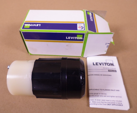 Leviton Locking Grounding Connector 3-Pole 4-Wire 30A 250V 2723 | Electrical MRO Replacement Parts & Components and Commercial Electrical Supplies Company
