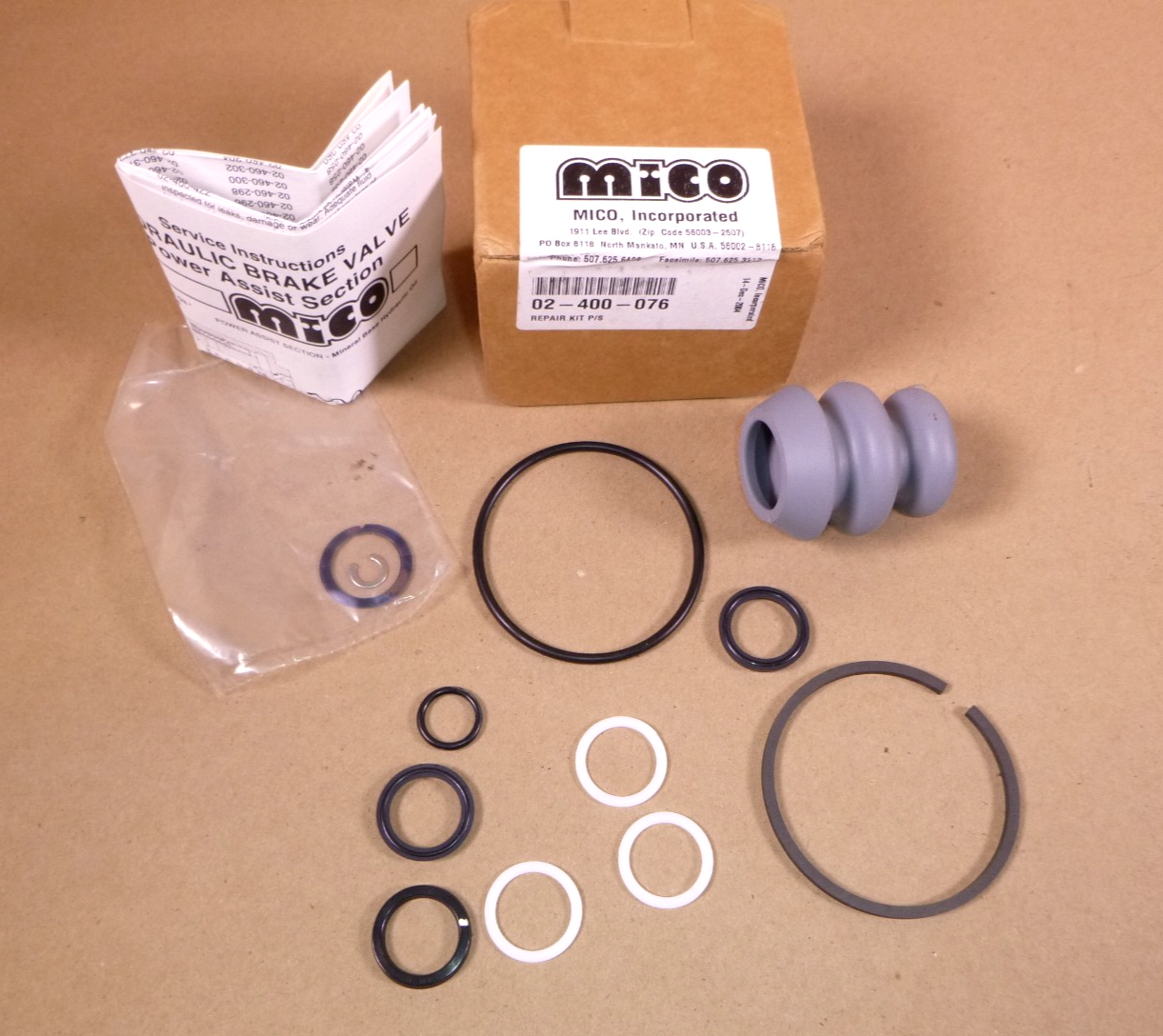 02-400-076 Mico Master Cylinder Repair Kit | Replacement Truck Parts, Trailer Accessories, Automobile Supplies, Car Parts &amp; Accessories