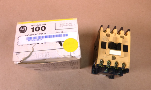 Allen Bradley Contactor 100-A12ND3 Series B, 120 Volt Coil | Electrical MRO Replacement Parts & Components and Commercial Electrical Supplies Company