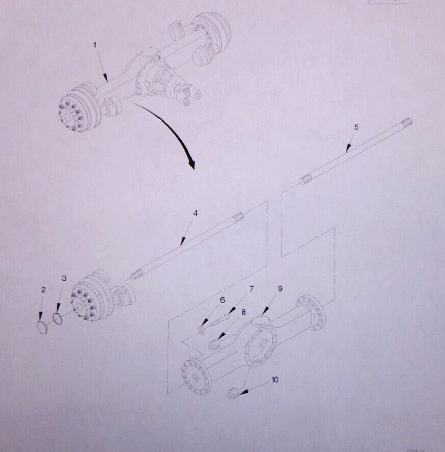 USGI FMTV / LMTV Rear Axle Spline Shaft (LH) 3202A9829L, 2520-01-363-8177 | Genuine FMTV Replacement Parts, LMTV Parts For Sale and Military Surplus Medium Tactical Vehicle Parts & Components