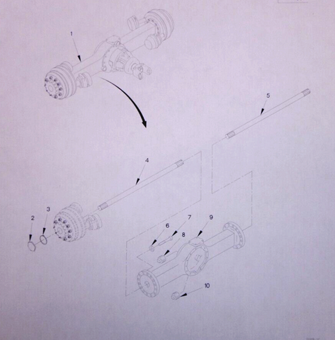 USGI FMTV / LMTV Rear Axle Spline Shaft (LH) 3202A9829L, 2520-01-363-8177 | Genuine FMTV Replacement Parts, LMTV Parts For Sale and Military Surplus Medium Tactical Vehicle Parts & Components