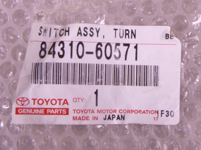 GENUINE Toyota Turn Signal Switch 84310-60571 For 1990-2009 Land Cruiser OEM | Replacement Truck Parts, Trailer Accessories, Automobile Supplies, Car Parts &amp; Accessories