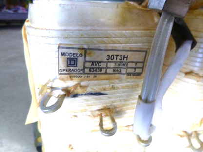 Square D Transformer 30T3H Open Type 30kVA, 3 Phase, 480V Delta Pri 208Y/120 Sec