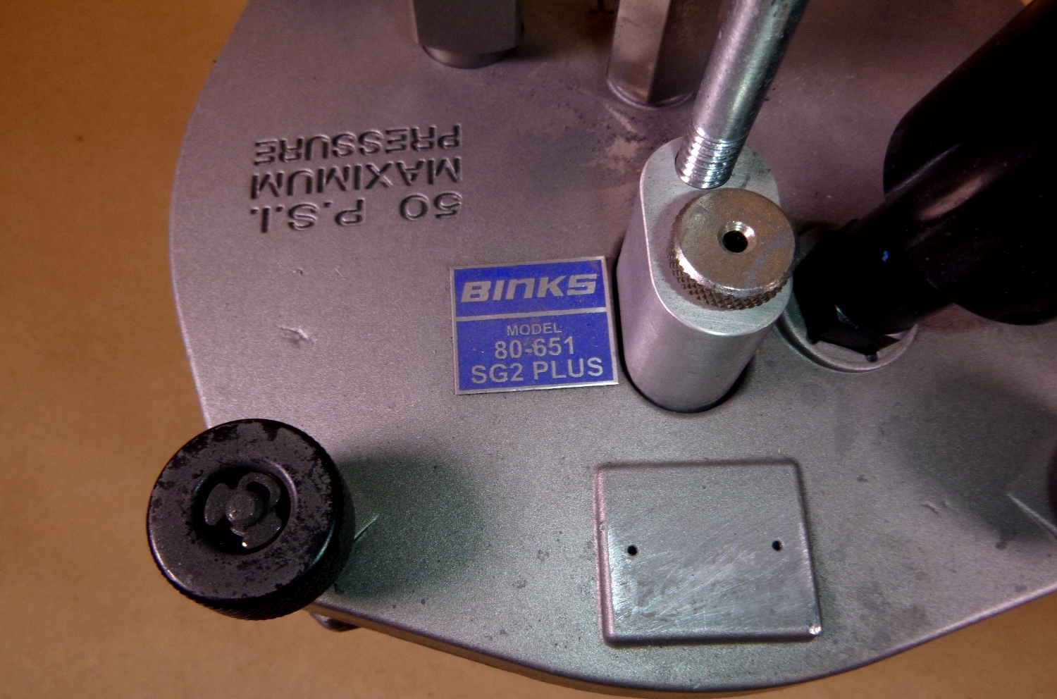 USED Binks SG2 Plus Pressure Cup With Gast Rotary Agitator 2 Quart Model 80-651 | Industrial MRO Replacement Parts, Manufacturing Machine Parts &amp; Components, Heavy Equipment Parts Supplier