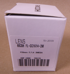 Ricoh FL-CC1614-2M 2/3" 16mm F1.4 Manual Iris C-Mount Lens, 2-Megapixel | Electrical MRO Replacement Parts & Components and Commercial Electrical Supplies Company