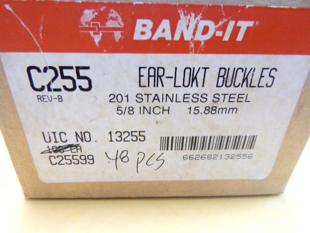 (48x) Bandit C255 5/8" 201 Stainless Steel Buckles 13255 | Industrial MRO Replacement Parts, Manufacturing Machine Parts & Components, Heavy Equipment Parts Supplier