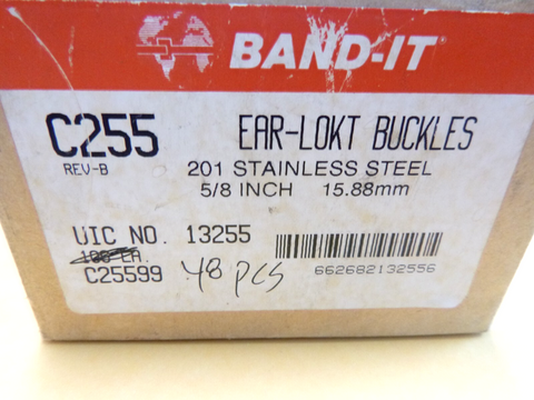 (48x) Bandit C255 5/8" 201 Stainless Steel Buckles 13255 | Industrial MRO Replacement Parts, Manufacturing Machine Parts & Components, Heavy Equipment Parts Supplier