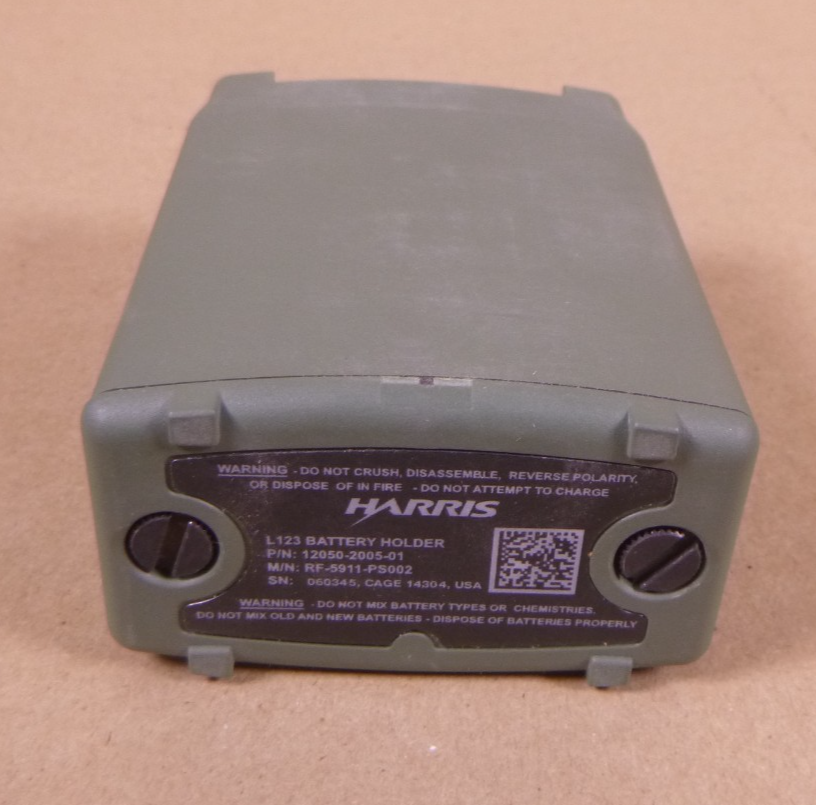HARRIS MILITARY PRC-152 RADIO L123 BATTERY HOLDER RF-5911-PS002 12050-2005-01 | Electrical MRO Replacement Parts &amp; Components and Commercial Electrical Supplies Company