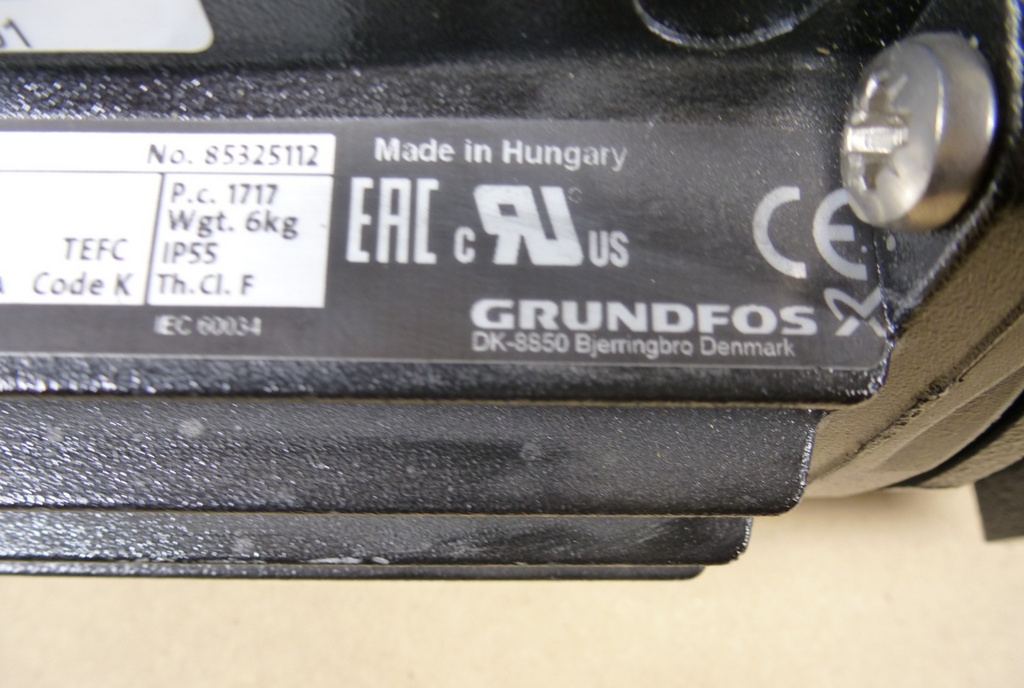 SPK4-8/3 A-M-A-AUUV Grundfos Vertical Multistage 1/2 Hp Centrifugal Pump 3 Phase | Industrial Electric Motors, Pumps & Parts