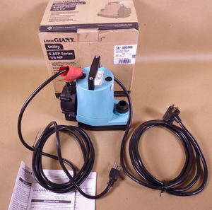 LITTLE GIANT 505300 5-ASP Water Submersible Utility Pump 115VAC 1/6HP