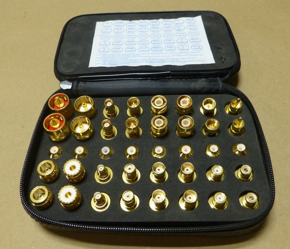L-COM BAK400 Premium Coaxial Adapter Kit , 40Pcs. , 192 Combinations | Industrial MRO Tools and Replacement Industrial Equipment Components