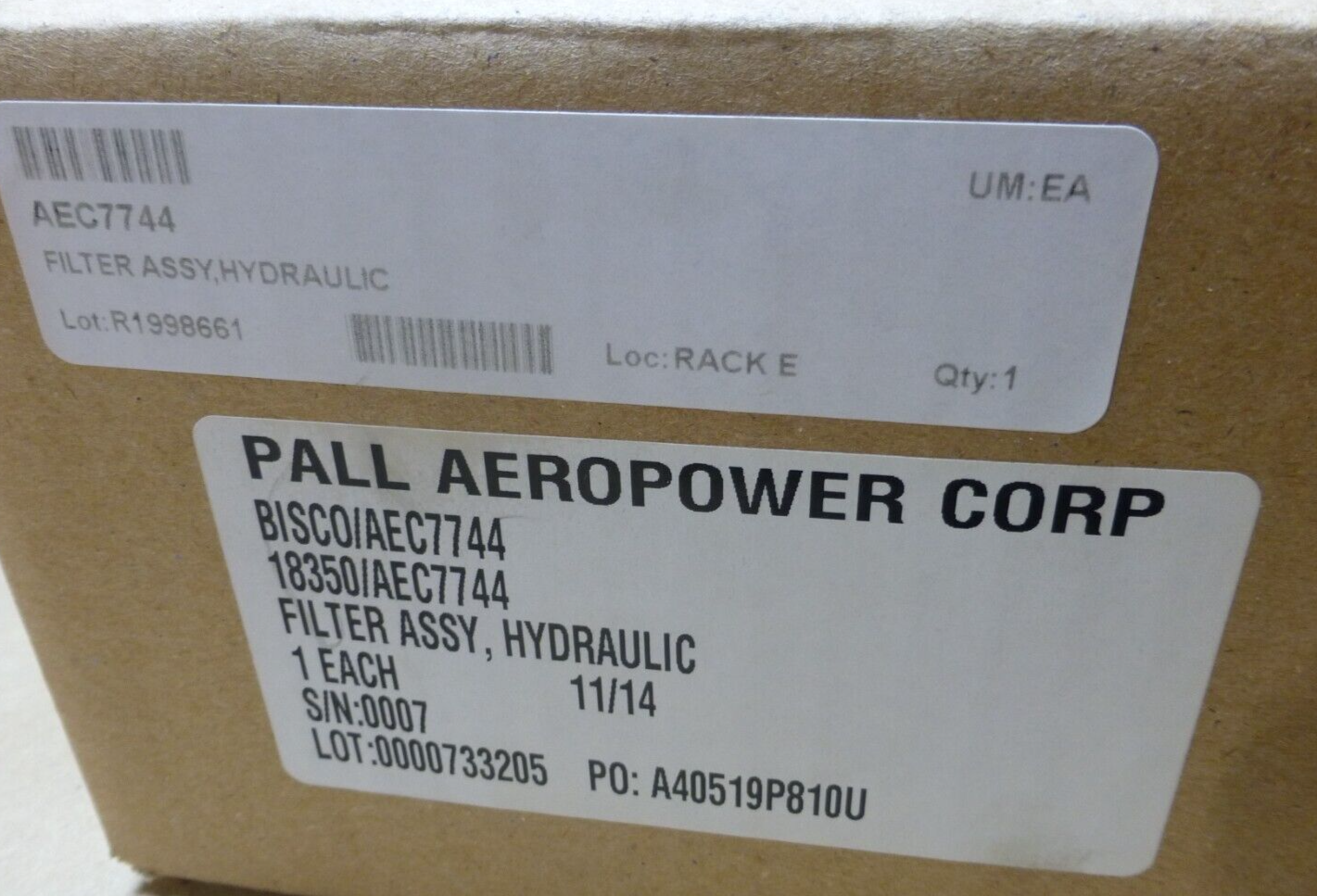 PALL AEROPOWER AEC7744 BRAKING &amp; STEERING SYSTEM ACA767F415 HYDRAULIC FILTER | Industrial MRO Replacement Parts, Manufacturing Machine Parts &amp; Components, Heavy Equipment Parts Supplier