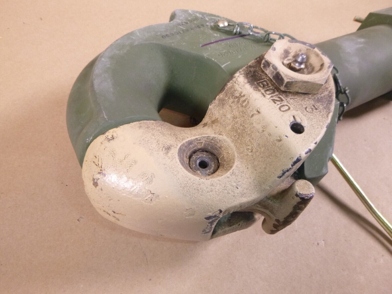 USED USGI FMTV HEMTT TOW PINTLE ASSEMBLY 8710630, MS51117-1, 2540-00-047-3926 | Genuine FMTV Replacement Parts, LMTV Parts For Sale and Military Surplus Medium Tactical Vehicle Parts &amp; Components