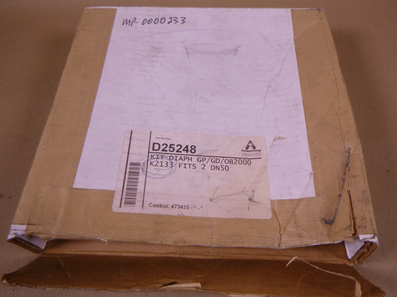 Armstrong D25248 Diaphragm Kit Gp/GD/OB2000 K2133 DN50 | Industrial MRO Replacement Parts, Manufacturing Machine Parts &amp; Components, Heavy Equipment Parts Supplier