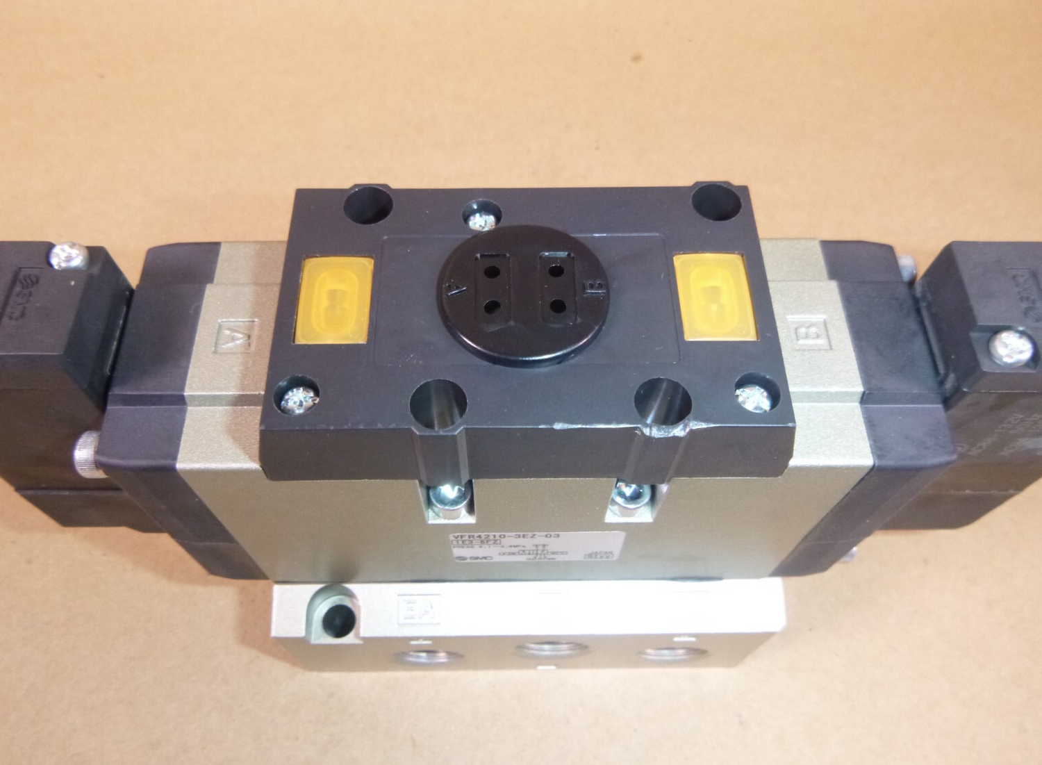 VFR4210-3EZ-03 SMC 5 Port Solenoid Valve, 2 Position Double, 120V, 3/8" Ports | Industrial MRO Replacement Parts, Manufacturing Machine Parts &amp; Components, Heavy Equipment Parts Supplier