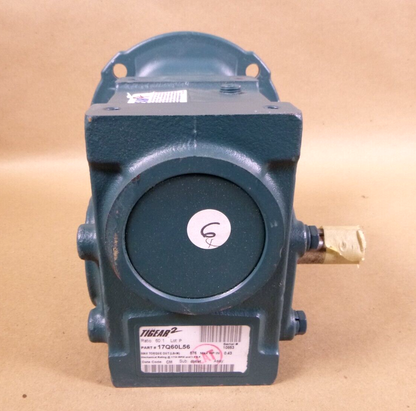 New Dodge Tigear-2 Speed Reducer 17Q60L56, 60:1 Ratio, 1.75" C.D., 56C Input | Industrial Electric Motors, Pumps &amp; Parts