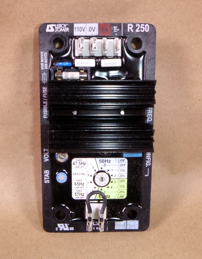 Genuine OEM Leroy Somer Automatic Voltage Regulator R250 AVR 330410933 | Electrical MRO Replacement Parts &amp; Components and Commercial Electrical Supplies Company