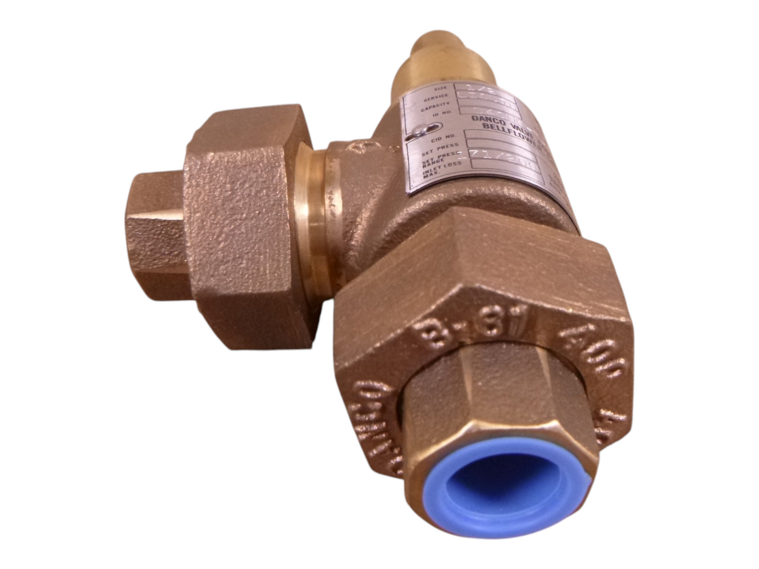 Danco D40UU Air Compressor Pressure Relief Valve 1/2" B61 Liquid D40UU-7-1477