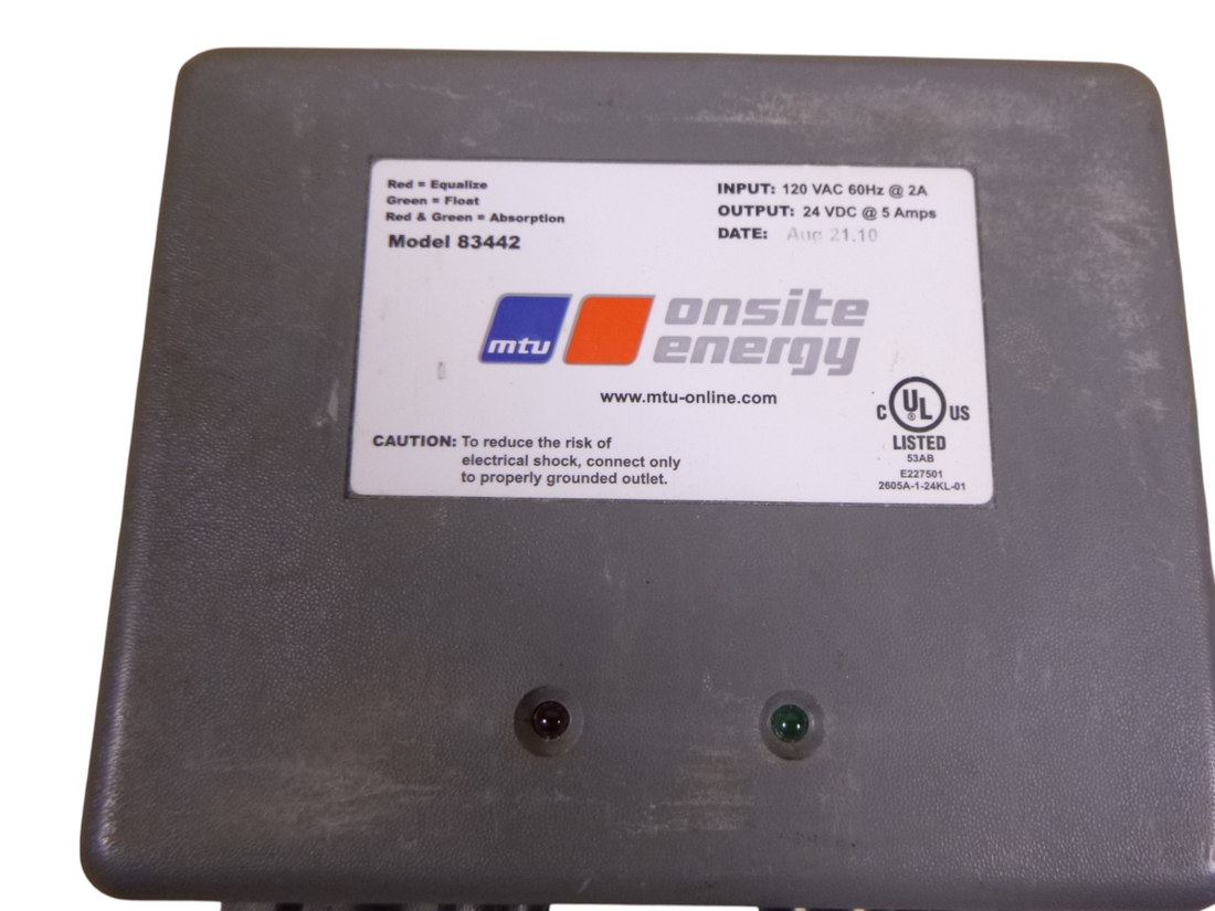 *OLD STOCK/CORROSION* MTU 83442 Onsite Energy Battery Charger , 24VDC @ 5Amp, 120VAC @ 2Amp Genuine | Replacement Truck Parts, Trailer Accessories, Automobile Supplies, Car Parts &amp; Accessories