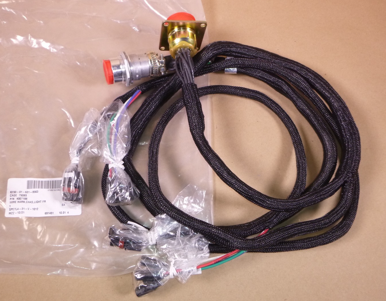 LVSR MKR18 Oshkosh Cargo Truck Front Light Chassis Wiring Harness 4007188 , 6150-01-631-8563 | Replacement Truck Parts, Trailer Accessories, Automobile Supplies, Car Parts &amp; Accessories