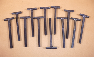 12x 1/2-13 X 6-3/4" Drilled Shank Steel TEE Head T-Bolt Military Oshkosh 3474486 | Industrial Replacement Nuts & Bolts Distributor and Machinery Screws & Fasteners Supply