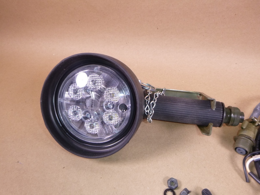 USGI M998 FMTV JW Speaker Handheld or Mounted LED Spot Work Light Extension Cord , 4415482 | Genuine FMTV Replacement Parts, LMTV Parts For Sale and Military Surplus Medium Tactical Vehicle Parts & Components